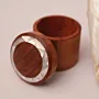 Small Camphor Wood and Mother-of-Pearl Jewelry Box Handmade