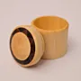 Small Lemon Wood and Black Shell Jewelry Box Handmade
