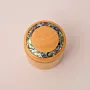 Small Lemon Wood and Abalone Shell Jewelry Box Handmade