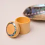 Small Lemon Wood and Abalone Shell Jewelry Box Handmade