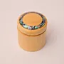 Small Lemon Wood and Abalone Shell Jewelry Box Handmade
