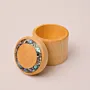 Small Lemon Wood and Abalone Shell Jewelry Box Handmade
