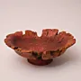 Hand-Turned Mahras Olive Wood Rustic Pedestal Bowl