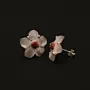 Red Cherry Blossom Coral and Silver Jewellery Set 3 Pieces