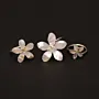 Baladi Jasmine Mother-of-Pearl Silver Jewellery Set 3 Pieces