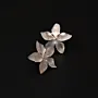 Baladi Jasmine Mother-of-Pearl Silver Jewellery Set 3 Pieces