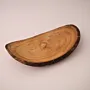 Long Paulownia Wood Serving Dish with Natural Edge