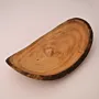 Long Paulownia Wood Serving Dish with Natural Edge