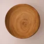 Small Round Paulownia Wood Bowl in Natural Finish