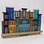 Handmade Wooden Eastern Architecture Wall Key Holder