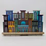 Handmade Wooden Eastern Architecture Wall Key Holder