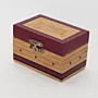 Handmade Wooden Keepsake Box with Open Plum Lid Detail