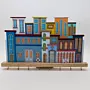 Handmade Wooden Coastal House Key Holder - 30 x 20 cm