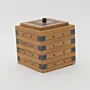 Handmade Wooden Keepsake Box with Black Diamond Stack Detail