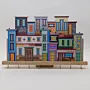 Handmade Wooden Dutch House Facade Key Holder - 30 x 20 cm