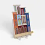 Handmade Wooden Wall Key Holder with Warm Pink House Facade Design