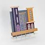 Handmade Wooden Wall Key Holder with Heritage Houses Scene Design