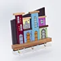 Handmade Wooden Wall Key Holder with Mini Neighborhood Block Design