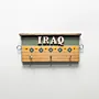 Personalized Wooden City Name Wall Key Holder - Iraq Design