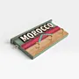 Personalized Wooden City Name Wall Key Holder - Morocco Design