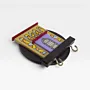 Handmade Wooden Mini Wall Key Holder - Stained Glass Window Facade Design