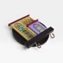 Handmade Wooden Mini Wall Key Holder - Black Circle Window Facade Design