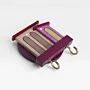 Handmade Wooden Mini Wall Key Holder - Mini Rural Houses Pink Door Design