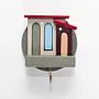 Handmade Wooden Mini Wall Key Holder - Mini Rural Houses Olive Shelf Design