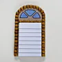 Arched Heritage Magnetic Notepad with Lined Paper - 12 x 7 cm