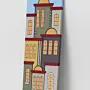 Handmade Wooden Warm City Tower Wall Art - 50 x 10 cm