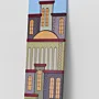 Handmade Wooden Slim Balcony City Wall Art - 50 x 10 cm