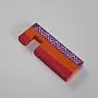 Handmade Wooden Desk Phone Stand with Sunset Purple Orange Pattern - 6 cm