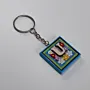 Handmade Wooden Initial U Keychain and Bag Charm - 4 x 4 cm