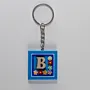 Handmade Wooden Initial B Keychain and Bag Charm - 4 x 4 cm