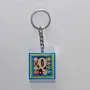 Handmade Wooden Initial Q Keychain and Bag Charm - 4 x 4 cm