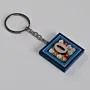 Handmade Wooden Initial O Keychain and Bag Charm - 4 x 4 cm