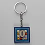 Handmade Wooden Initial O Keychain and Bag Charm - 4 x 4 cm