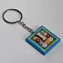Handmade Wooden Initial I Keychain and Bag Charm - 4 x 4 cm