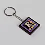 Handmade Wooden Initial E Keychain and Bag Charm - 4 x 4 cm