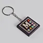 Handmade Wooden Initial M Keychain and Bag Charm - 4 x 4 cm