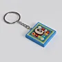 Handmade Wooden Initial C Keychain and Bag Charm - 4 x 4 cm