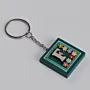 Handmade Wooden Initial F Keychain and Bag Charm - 4 x 4 cm