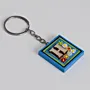 Handmade Wooden Initial H Keychain and Bag Charm - 4 x 4 cm