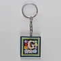 Handmade Wooden Initial G Keychain and Bag Charm - 4 x 4 cm