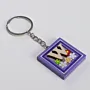 Handmade Wooden Initial W Keychain and Bag Charm - 4 x 4 cm
