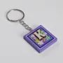 Handmade Wooden Initial K Keychain and Bag Charm - 4 x 4 cm