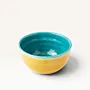 Handmade Yellow Ceramic Bowl for Snacks and Serving