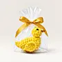 Handmade Crochet Yellow Chick Keychain in Soft Yarn