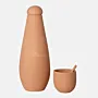 Yellow Terra Clay Bottle Set Handmade 950 ml (Calligraphy or Pattern) thumbnail