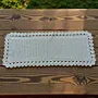 Off-White Handmade Table Runner - Polyester Yarn 90x34 cm